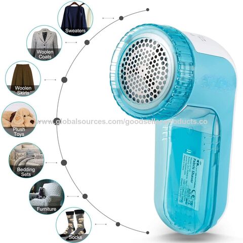 BEAUTURAL Fabric Shaver and Lint Remover, Sweater Defuzzer with 2-Speeds, 2  Replaceable Stainless Steel Blades, Battery Operated, Remove Clothes Fuzz
