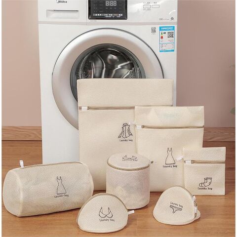 Set of 5 Mesh Laundry Bags-1 Extra Large, 2 Large & Medium for Blouse,  Hosiery, Stocking, Underwear, Bra Lingerie, Travel