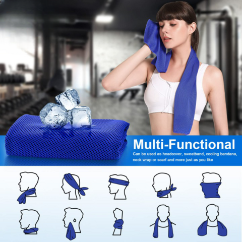 Paket Khusus 4 Handuk Pendingin untuk Lari, Olahraga, Gym - Handuk Lembut dan Bernapas for sale at factory direct price