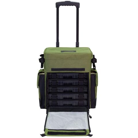 best rolling tackle box Bag Features cool compartments that make it easy to carry drink to fishing PREDATOR LARGE ROLLER (3700 TRAYS)