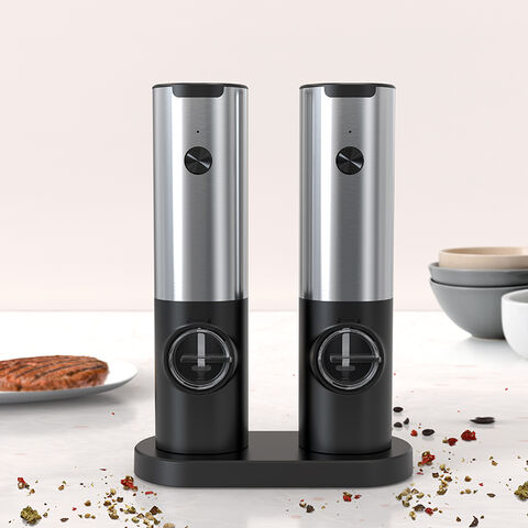 Buy Wholesale China Electric Salt And Pepper Grinder Set, Automatic Salt &  Pepper Mill Refillable With Rechargeable Base With Type C Cable & Salt &  Pepper Mills at USD 10.82