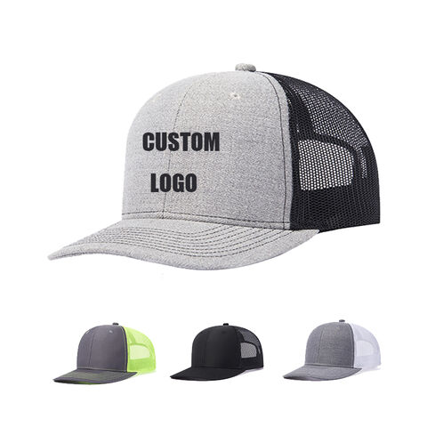 Wholesale Custom 3d Embroidery Fitted Caps Men Trucker Caps 6