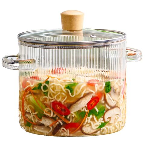 High Borosilicate Glass Kitchen Soup Noodle Cooking Pot - China Cooking Pot  and Glass Cooking Pot price