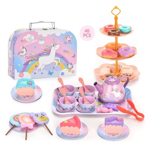 Buy Wholesale China 27pcs Kids Tea Party Set For Little Girls Unicorn ...