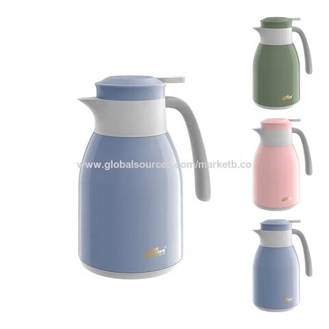 1000ml Glass Liner Vacuum Flask With Plastic Housing, For Both Hot
