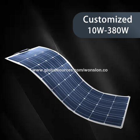 24V 100W 150W Mini Panel Solar Flexible Waterproof Flexible Solar Panels  Camping RV Outdoor - China Solar Panels, Panel Solar