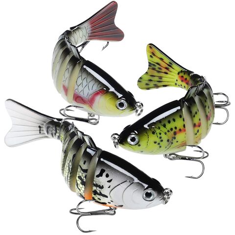 Fishing Lures for Bass Trout Segmented Multi Jointed Baits Slow