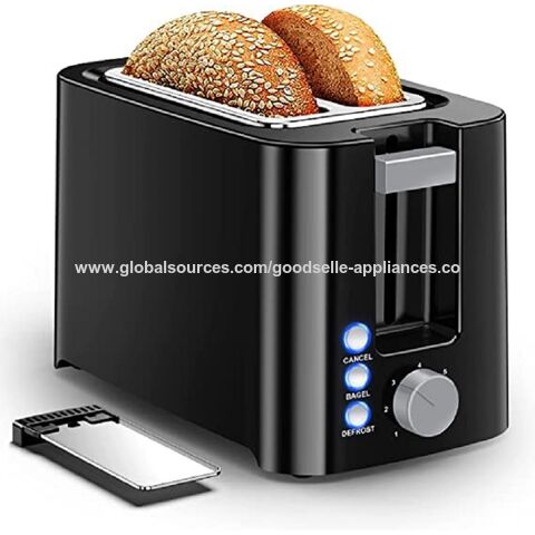 Moderno 2 ranura ancha de la rebanada para los bagels del pan 5 ajustable  Ajustes Tostadora - China Tostadora y Tostadora de Pan precio