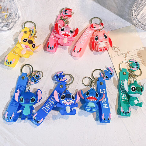 Customized Lilo And Stitch Soft Touch Pvc Key Ring Chain Cartoon