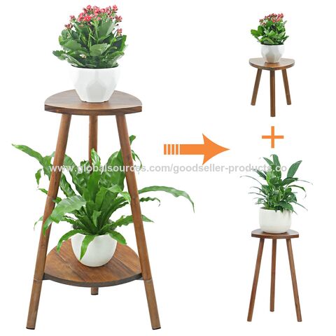 Prateleiras De Parede De Madeira Para Sala De Estar Decoração, Display  Stand, Vaso De Flores, Suporte