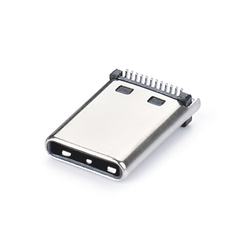Buy Wholesale China Mup 24pin Usb Type C Plug Dual-row Dip+smt Down 0. ...