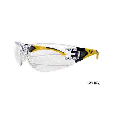 Global Industrial Frameless Safety Glasses, Scratch Resistant, Clear - Package of 12