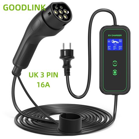 Achetez en gros Goodlink Fabricant Type 2 Portable Ev Chargeur 3.5kw Avec  5m Câble Pour Voiture électrique Chine et Chargeur Ev à 76 USD