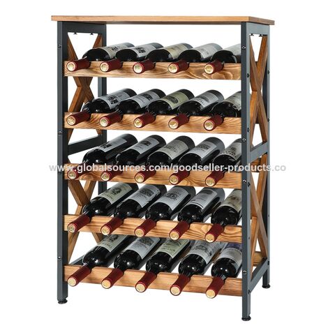 Achetez en gros Plancher Autoportant Support Rustique Stand Wobble-free  Display étagère De Stockage De Cave à Vin Chine et Rack à Vin à 19.78 USD