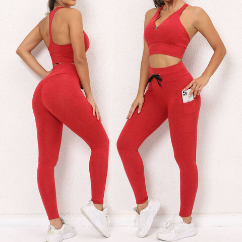 Gym Outfit 2 Piece Yoga Set for Women Workout Clothes Sports Bra
