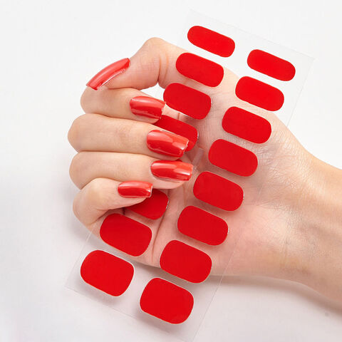 Amazon.com: 22Pcs Nail Wraps Women Nail Polish Strips Self Adhesive Nail  Polish Sticker Gel Nail Strips Fingernail Manicure Stickers : Beauty &  Personal Care