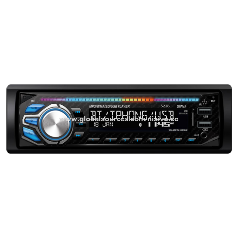 Ventas directas de la fábrica Un Din Fix Panel Car MP3 Player car audio light bar Marco Radio control remoto para el coche