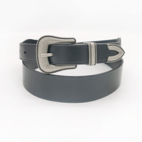 Buy Wholesale China Oem Fw24 Newest Men Genuine Leather Belts, Women's Belt  Versatile Classic Square Pinhole Jeans Belt & Belt at USD 10