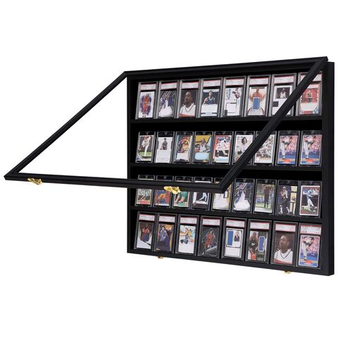 Buy Standard Quality China Wholesale Custom Black Sports Card Display Frame 36 Graded Sports Card Display Case Lockable With Clear Acrylic Trading Card Display Case $15.1 Direct from Factory at Yiwu Panjun Buy Standard Quality China Wholesale Custom Black Sports Card Display Frame 36 Graded Sports Card Display Case Lockable With Clear Acrylic Trading Card Display Case $15.1 Direct from Factory at Yiwu Panjun