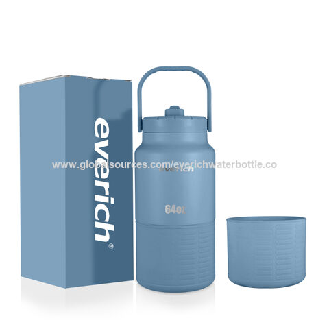 Insulated Metal Water Jug 1.5L 2.5L Big Bottle with Handle Gallon Steel