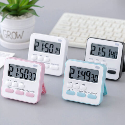 Electronic Timer Magnetic Kitchen Desk Timers For Cooking Countdown Alarm  Clock
