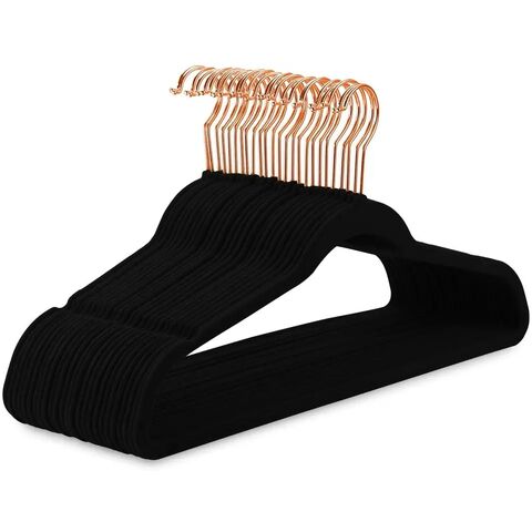 Premium Velvet Hangers with 20-Pack Slim Space Saving Coat Hanger, Non Slip