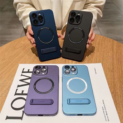 Capa para iPhone 15 com suporte integrado, carregamento magnético Magsafe para iPhone 14 13 12 11 Pro Max