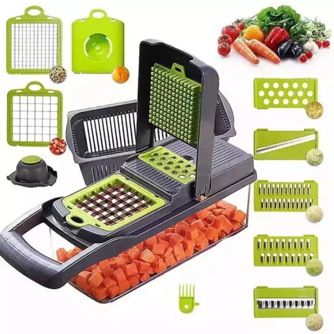 Multifunctional Vegetable Cutter, Kitchen Slicer, Vegetable Slicer, Kitchen  Multifunctional Wire Cleaner Kitchen Slicing, Shredding, Dicing, Cutting  Vegetables Without Hurting Your Hands, Safer, Kitchen Stuff Clearance  Kitchen Gadgets