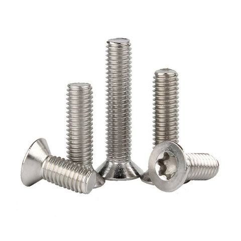 Stainless Steel Machine Screw Security M2 M3 M4 M5 M6 Countersunk Head Torx Machine Screw for sale at factory direct price