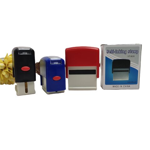 Bazic Products Red Ink Paid Self Inking Rubber Stamp