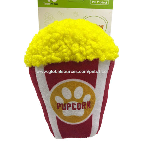 Factory Direct High Quality China Wholesale Funny Dog Squeaky Toy Stuffed Plush Popcorn Toy For Small Pets 1 from Shanghai Yayuan Industry Trade Co. Ltd Globalsources