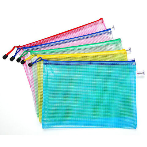 A4 Dokumententaschen mit Reißverschluss, wasserdicht, farbig, für Schul- und Bürobedarf for sale at factory direct price