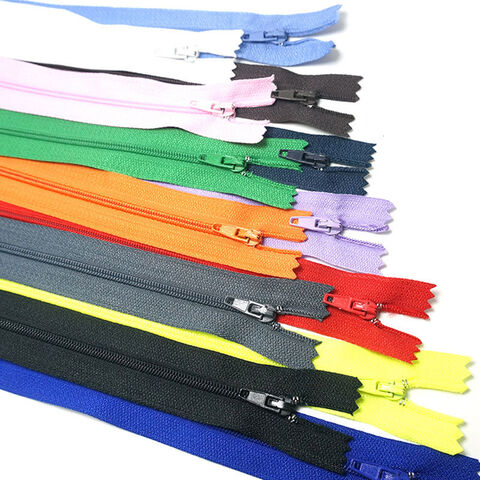 Nylon Zippers for Sewing, 4 Inch 100 PCs Bulk Zipper Supplies in