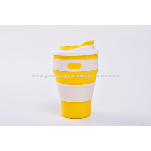 4 Colors 250ML Silicone Travel Cup Retractable Folding Coffee Cup