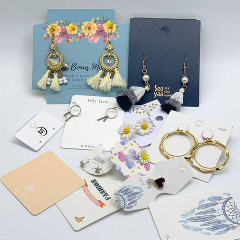 Buy China Wholesale Custom Logo Print Cardboard Paper Necklace