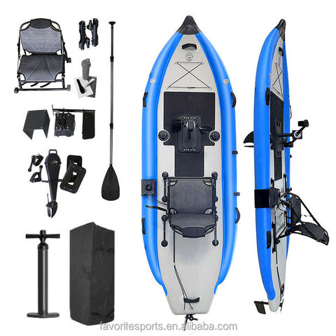Favorite 2023 New Design Seat Fishing Kayak On Top Inflatable Boat With  Pedal Drive System Fishing Rod Holder, Cheap Single Person Sit On Top Fishing  Pedal Drive, Inflatable Pedal Fishing Kayak For