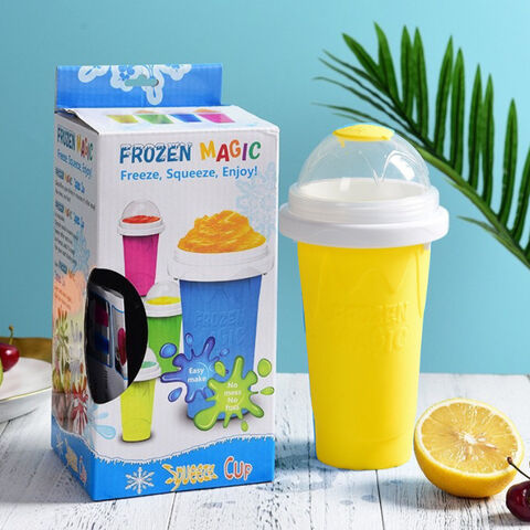 Frozen Magic Slushy Maker Cup Smoothie Drink Silicone Cup Squeeze Ice Cream Slushy Maker Cup for sale at factory direct price