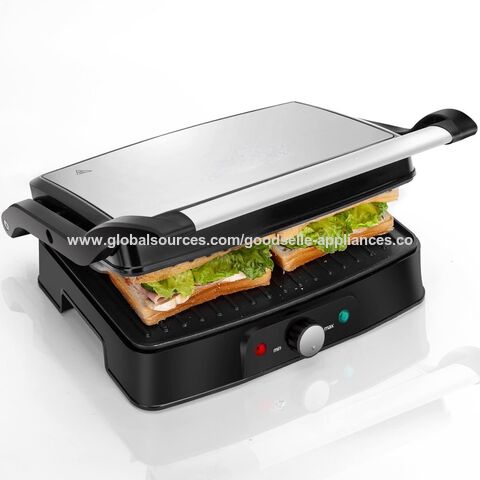 Sandwich Maker Panini Grill Press Hot Pan Double Sided Non Stick Bread- Toaster`
