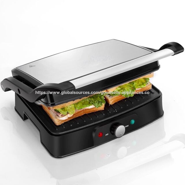 Stainless Steel Surface Non-stick Plates Panini Press Grill