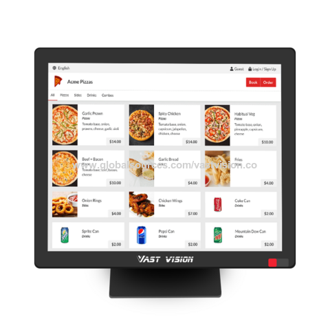 Système POS de vente au détail 17 pouces avec lecteur de puce EMV et connectivité sans fil sécurisée pour une sécurité accrue des transactions