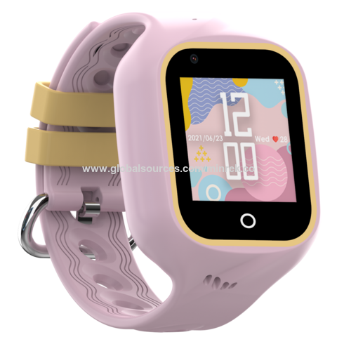 Relógio Infantil Inteligente Rastreador GPS Smart G Track Rosa