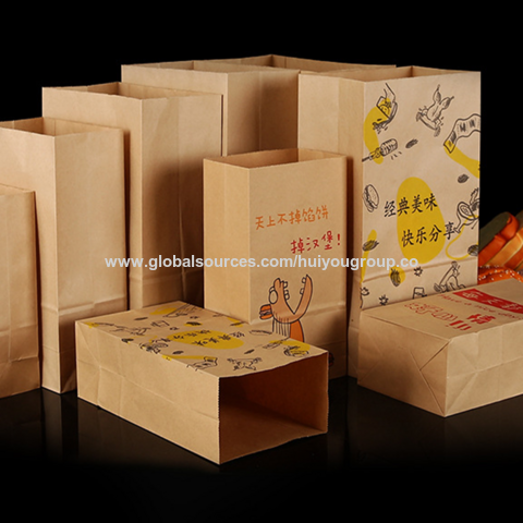 Food Packaging Paper Lunch Bags Wholesale Paper Bags Food