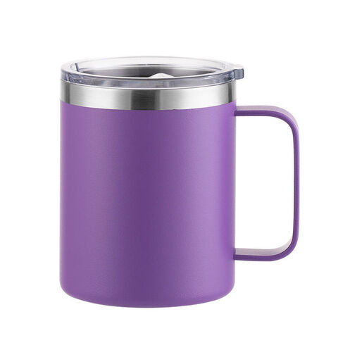 USA Lager Sublimationsrohlinge Kaffeetassen 12oz Edelstahl Bierkrug mit Griff for sale at factory direct price