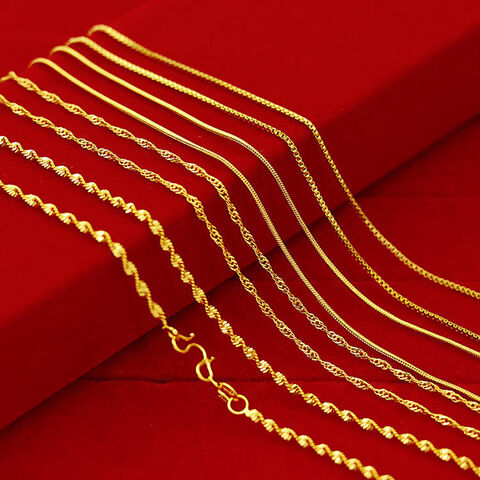 Bulk Buy China Wholesale Dubai Gold Jewelry Designs 24k Chain Gold
