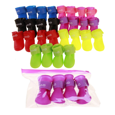 Zapatos para mascotas, zapatos de lluvia para perros, zapatos para perros, zapatos impermeables de suela blanda, productos populares para mascotas al por mayor