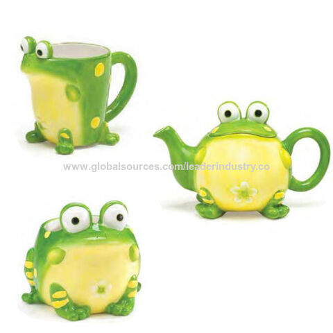 Boston Warehouse Frog Mug Spring Flowers or Planter