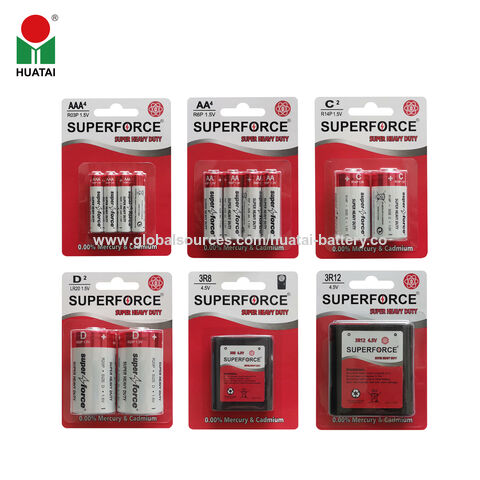 Super Heavy Duty R03P R6P R14P R20P 3R12 3R8 Blisters Cards for sale at factory direct price