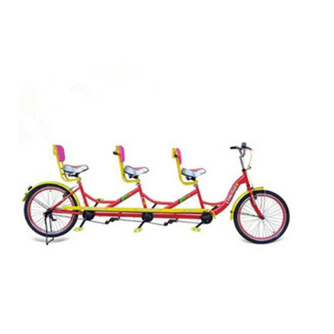 Tandem bike 2024 3 wheel