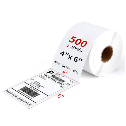 4 x 6 Thermal Shipping Paper Roll 500 Labels Self-adhesive Mailing