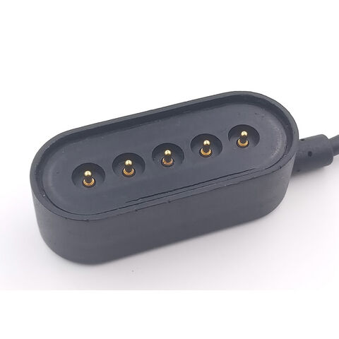 Conector Pogo Pin Magnético Personalizado OEM, Muelle de Contacto, 1x5 pines, longitud 13.85mm, cable de carga Pogo